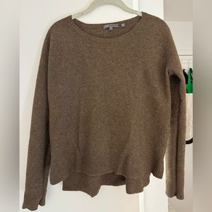 Vince brown waffle sweater